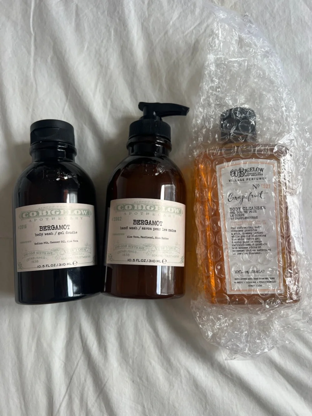 NEW! C.O. Bigelow Bergamot Body Wash & Hand Wash Set